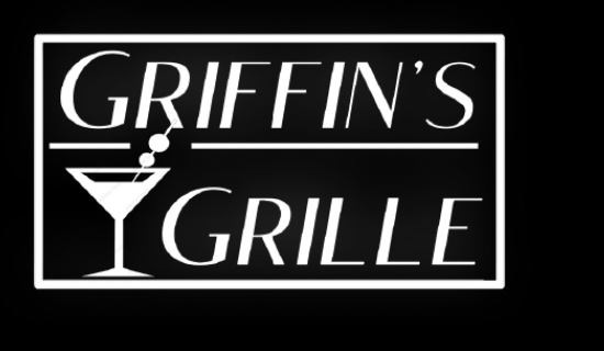 Griffin's Grille white logo